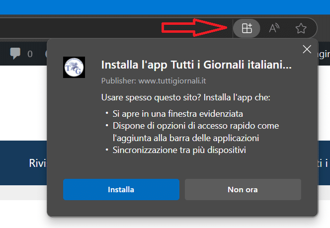 installazione su Edge